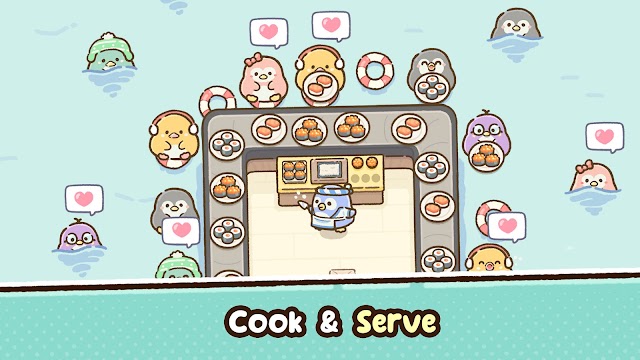 Nấu và phục vụ sushi tươi ngon cùng những chú chim cánh cụt trong game Penguin Sushi Bar
