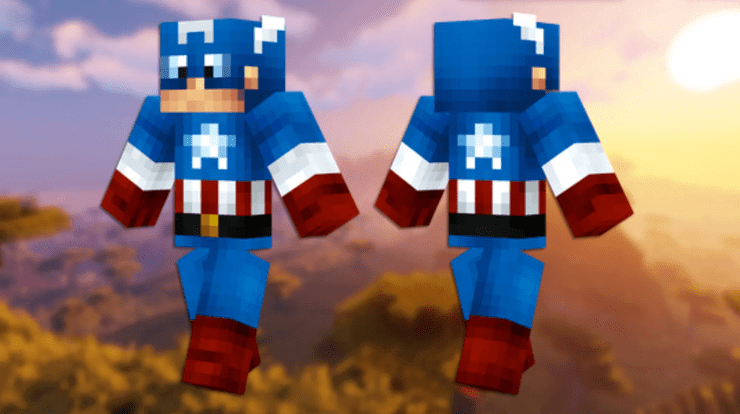 Captain America trong Minecraft