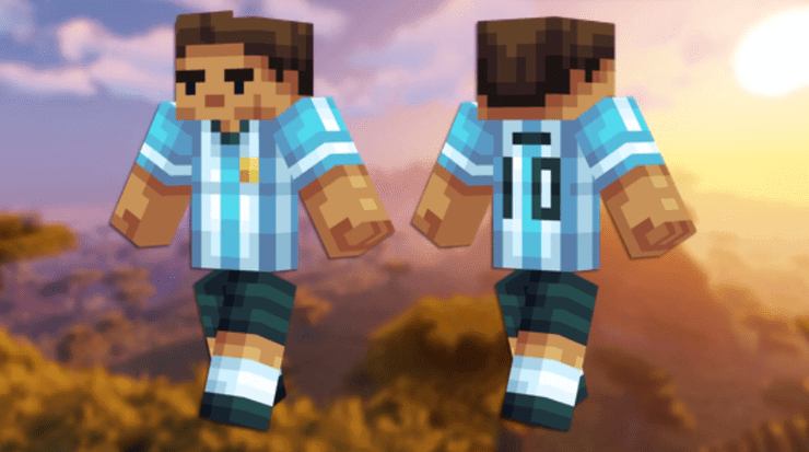Lionel Messi trong Minecraft