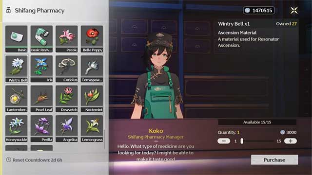 Mua Wintry Bell ở Shifang Pharmacy