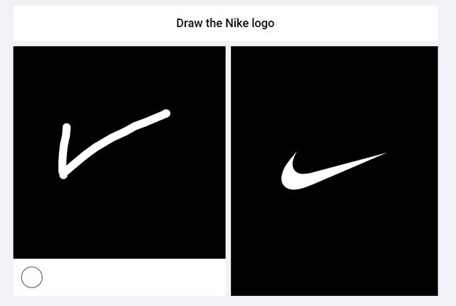 Sau khi hoàn tất, hãy nhấp vào "Reveal” để xem logo gốc cùng với bản vẽ của mình