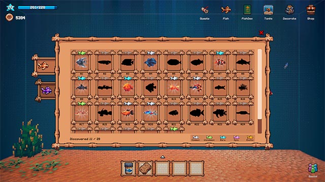 Tự do nhân giống các loài cá mới trong game Tiny Aquarium: Social Fishkeeping