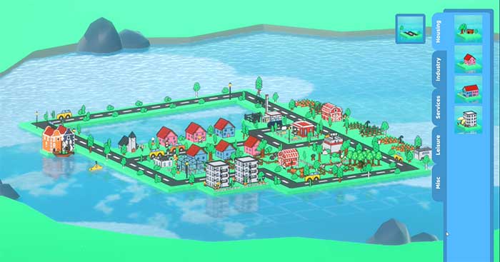 Hamlet in a Pond là game xây dựng thành phố trong ao