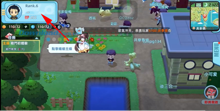  Tại giao diện chính của trò chơi, bạn nhấp vào ô profile có avatar người chơi ở góc trên bên trái màn hình