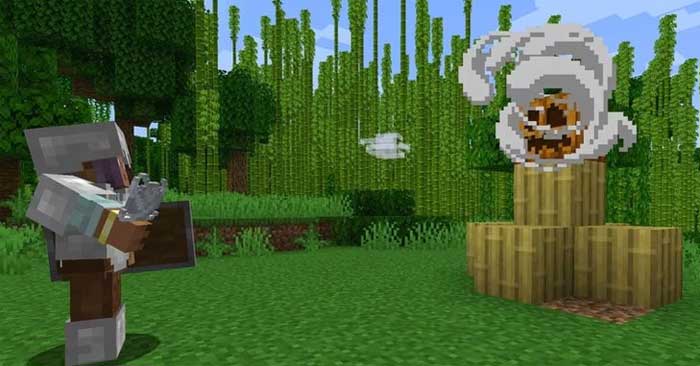 Wind Charge là vũ khí mà bạn có thể dùng như mũi tên trong Minecraft