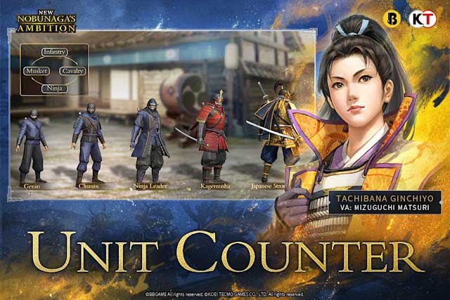  New Nobunaga's Ambition có nhiều đơn vị khác nhau