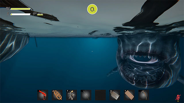 Cùng đồng đội chống lại cuộc vây hãm cá mập để bảo toàn tính mạng cả đội cũng như bảo vệ con tàu