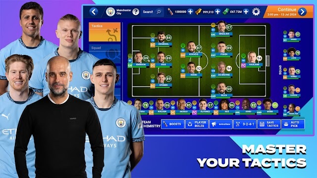 Làm chỉ chiến thuật của bạn trong game bóng đá Soccer Manager 2025 - Football