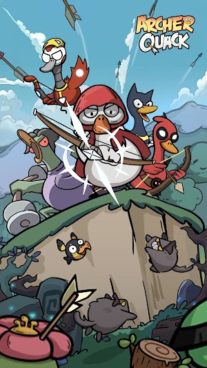 Archer Quack cho bạn chiến đấu phòng thủ cùng đội quân vịt