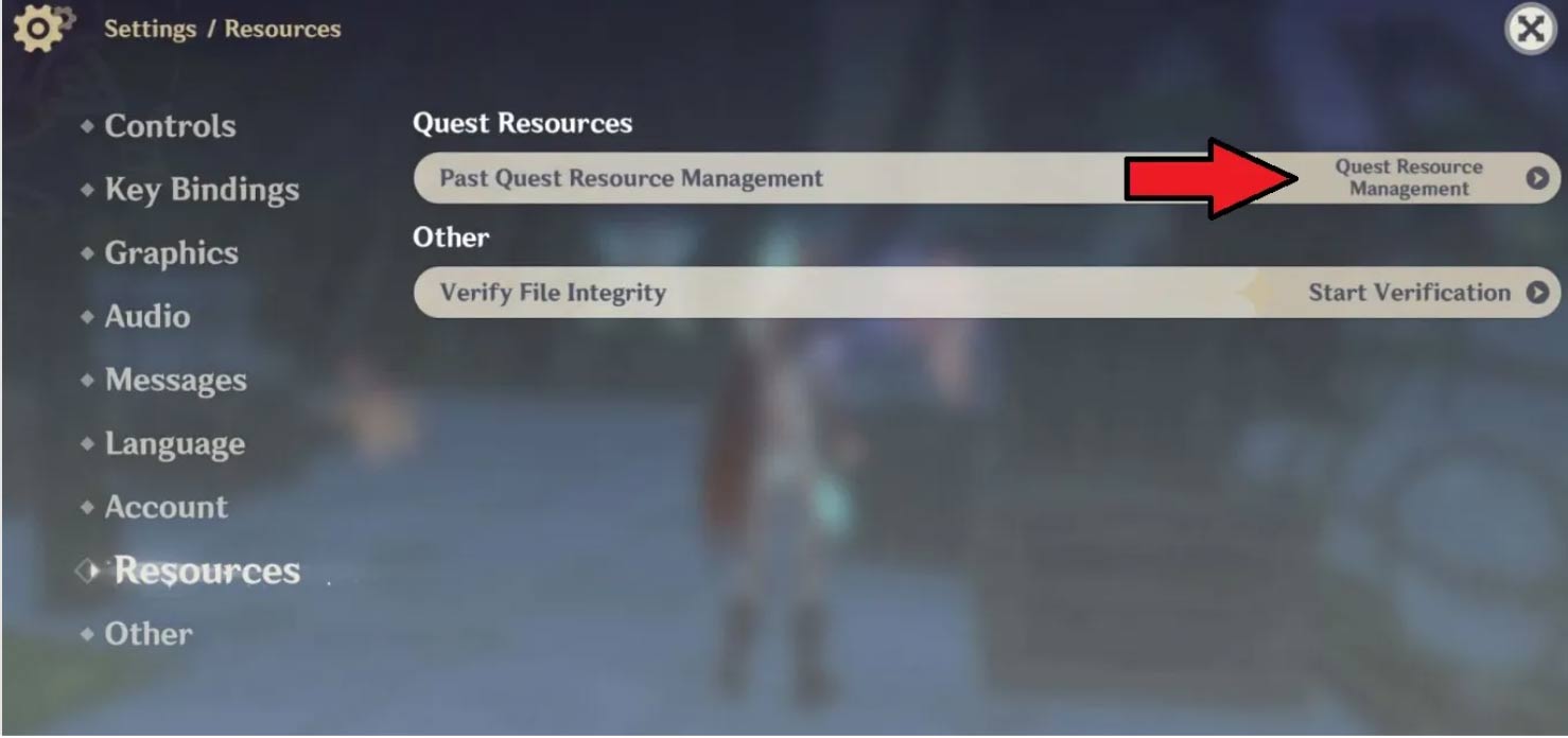 Cài đặt tài nguyên nhiệm vụ trong Genshin Impact