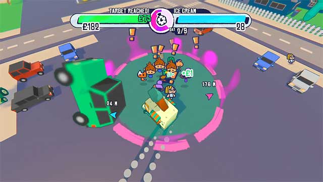 Ice Cream Wars là game đua xe bán kem vui nhộn