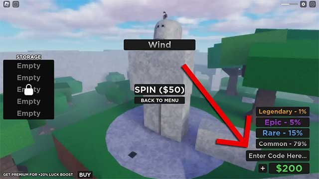 Nhập mã còn hiệu lực vào trường văn bản Enter Code Here