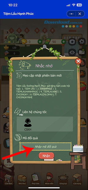 code Tiem Lau Hanh Phuc VNG 3*480759