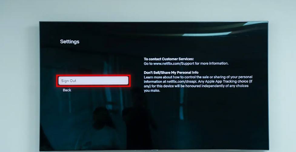 Đăng xuất Netflix trên Smart TV