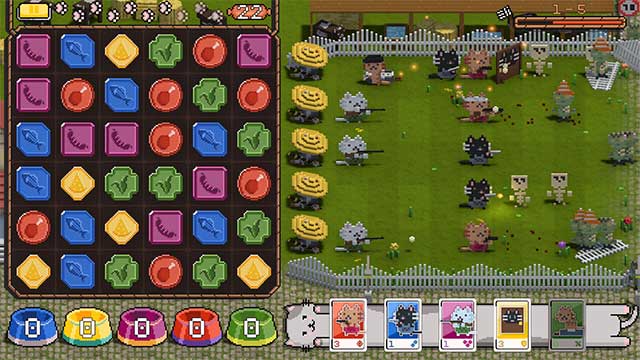 Cats on Duty là sự kết hợp hoàn hảo giữa thể loại RTS và match-3