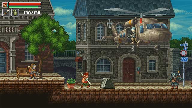 Guns of Fury là một game hành động đi cảnh phong cách retro