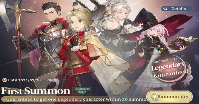 Có 5 banner triệu hồi cần lưu ý trong Sword of Convallaria