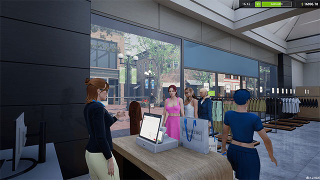 Quản lý cửa hàng thời trang trong game mô phỏng kinh doanh Retail Company Sim