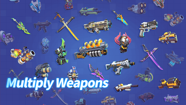 Digital Warriors có vô vàn vũ khí để gamer lựa chọn và chiến đấu