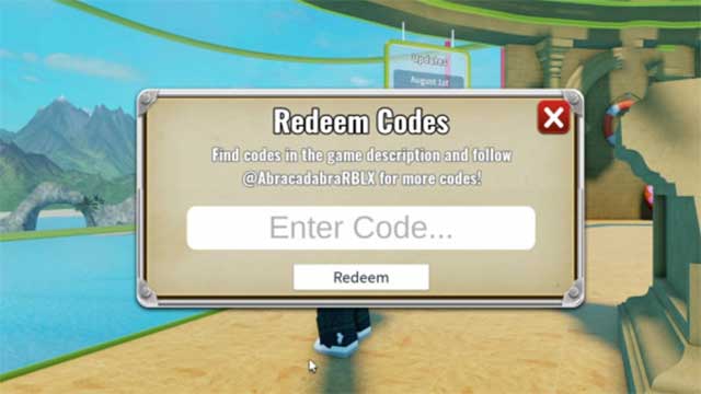 Nhập mã vào hộp văn bản “Enter Code…” rồi ấn “Redeem”