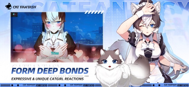 Xây dựng mối quan hệ gắn bó sâu sắc với các waifu xinh đẹp trong game Cat Fantasy: lsekai Adventure 
