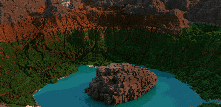 Hồ Crater trong Minecraft