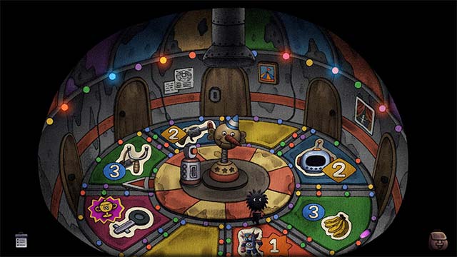 Cùng chú bé len và chó vàng thoát khỏi rạp xiếc ma quái thông qua khám phá kết hợp giải đố