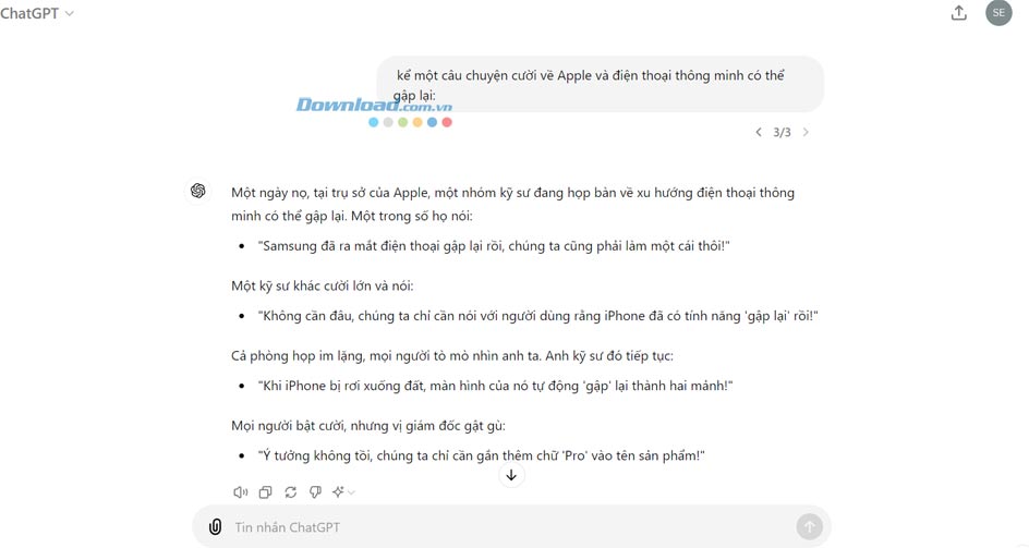 ChatGPT kể chuyện cười