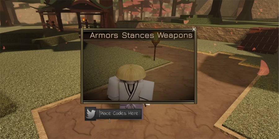 Màn hình đổi code Blood Samurai 2