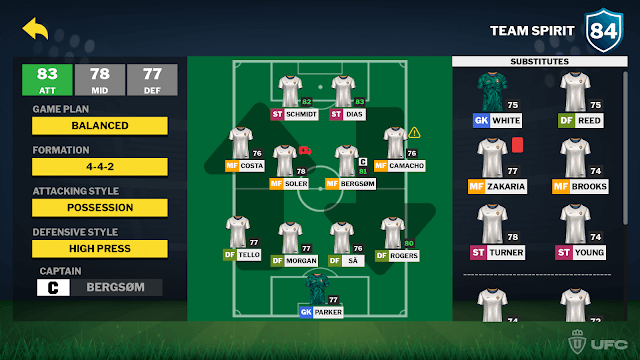 Lựa chọn và bố trí đội, lên kế hoạch thi đấu trong game Ultimate Football Manager 2024