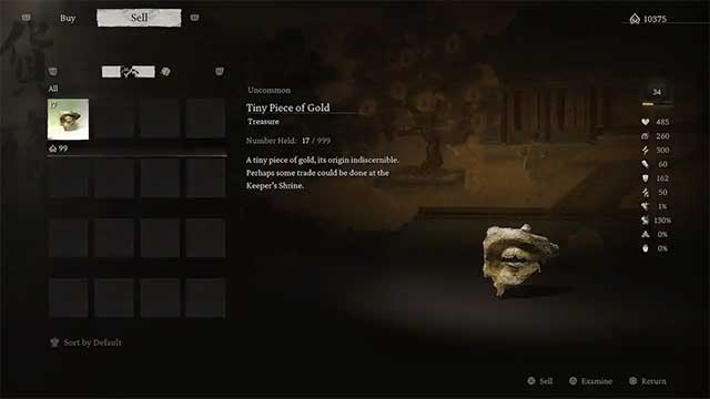 Tìm rương để thu thập Tiny Piece of Gold