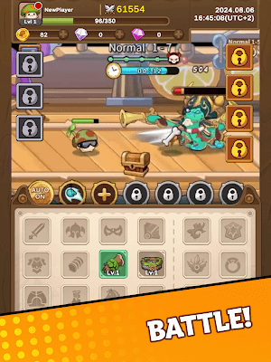 Fantasy of Mushrooms cho bạn tham gia trận chiến với anh hùng nấm