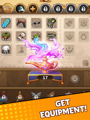 Nhận trang bị mạnh mẽ