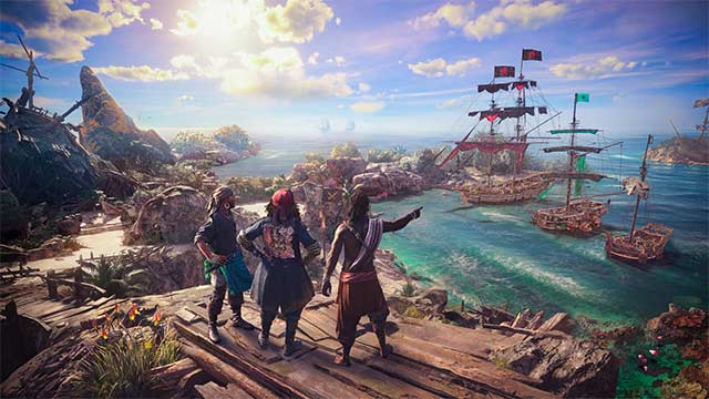 Chơi Skull and Bones một mình hoặc hợp tác nhóm 3 người
