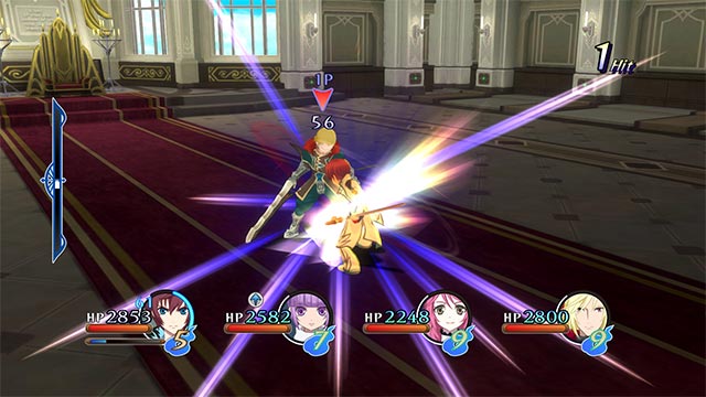 Hệ thống chiến đấu cường độ cao, cho phép chuyển đổi cơ chế linh hoạt trong Tales of Graces f Remastered
