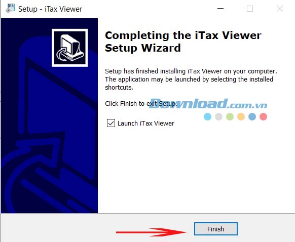 Kết thúc cài đặt iTaxViwer