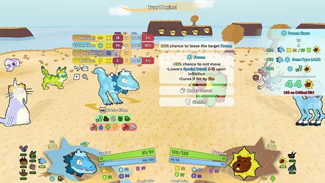 Chiến đấu với quái vật đến từ Bug Fables, Monster Sanctuary, Coromon,...