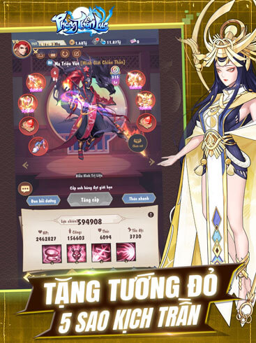 Tặng tướng đỏ 5 sao