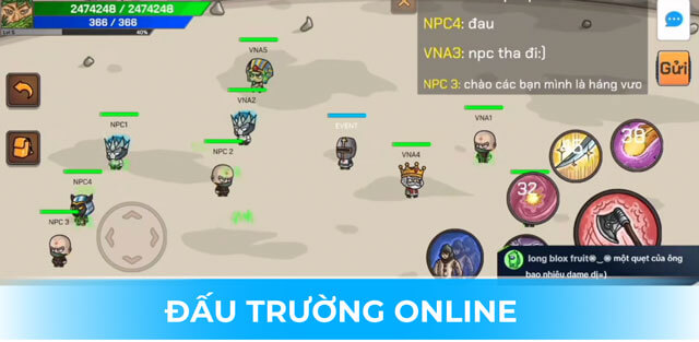 Tham gia đấu trường online