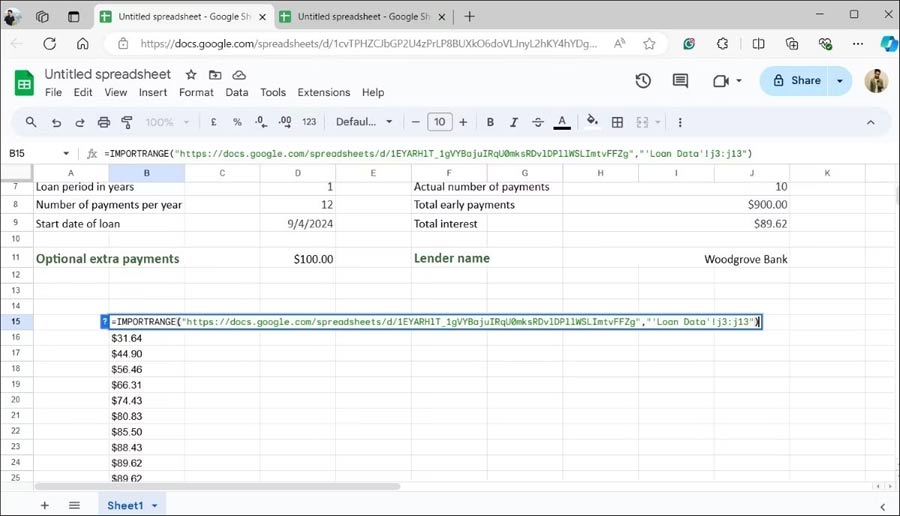Cách nhập dữ liệu vào bảng tính Google Sheets