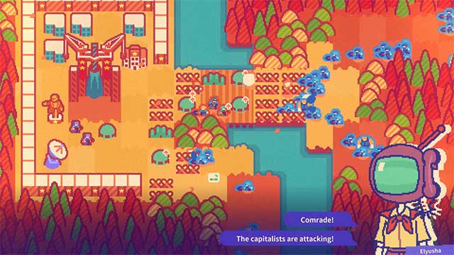 Red Rocket Defencism là game mô phỏng xây dựng căn cứ có đồ họa dễ thương