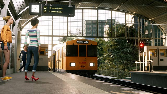 Điều khiển tàu điện ngầm và vận chuyển hành khách giữa các ga trong Subway Sim 2
