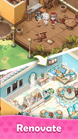 Cải tạo lại cửa hàng bánh của bạn trong game The Cooking Cake 