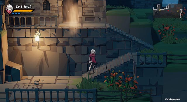Shattered Soul là game phiêu lưu đi cảnh kết hợp chặt chém cổ điển cùng nhân vật chính Ireth