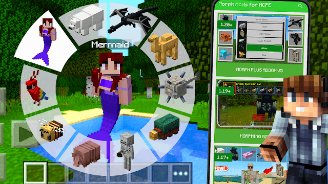 Morph Mod for Minecraft PE là mod cho bạn biến hình trong Minecraft