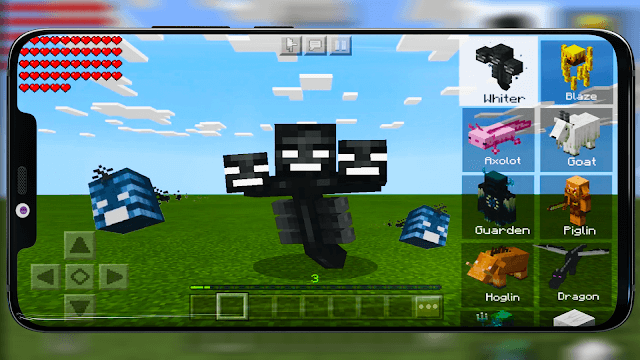 Bạn có thể biến hình thành các mod như ma cà rồng, nàng tiên cá, enderman, rồng ender...