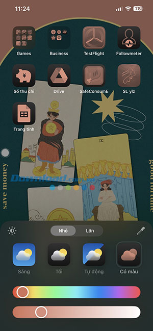 cach doi mau icon ung dung tren ios 18 4*487835