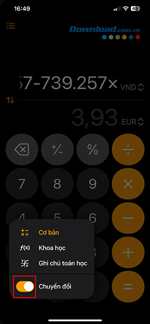 cach chuyen doi don vi trong may tinh ios 18 3*488309