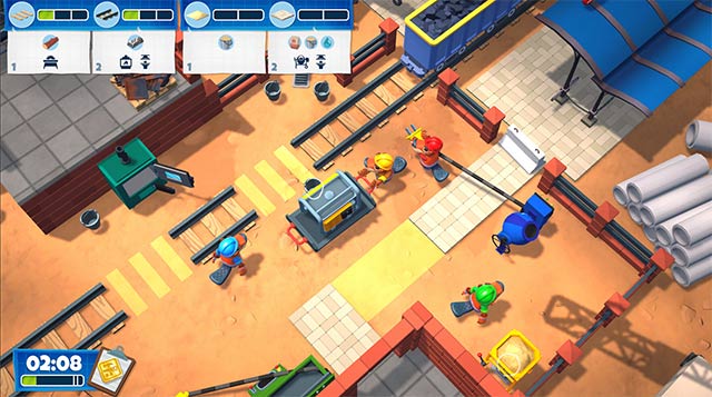 Góc nhìn từ trên xuống cho phép người chơi quan sát hành động nhịp nhàng của 4 chú hải ly thợ xây