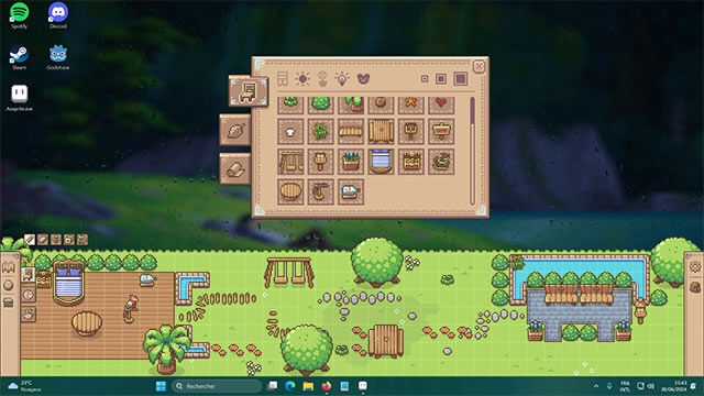 Tiến bộ trong game Whimside để mở khóa hàng loạt item dùng trong trang trí nhà cửa, sân chơi